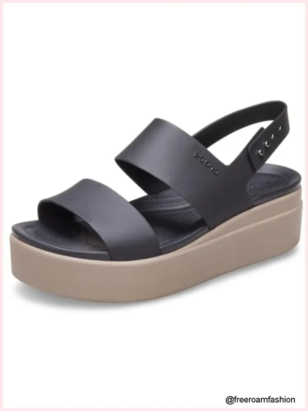 Lightweight Platform Wedge Sandals with Adjustable Strap, Water Resistant